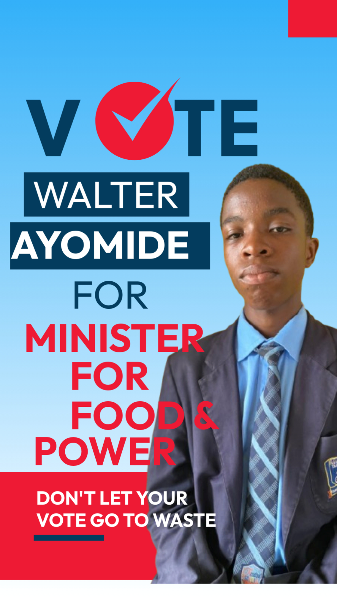 Walter Akinmejiwa Ayomide – Minister for Food and Power